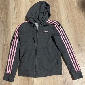 Adidas Hoodies - grey & pink